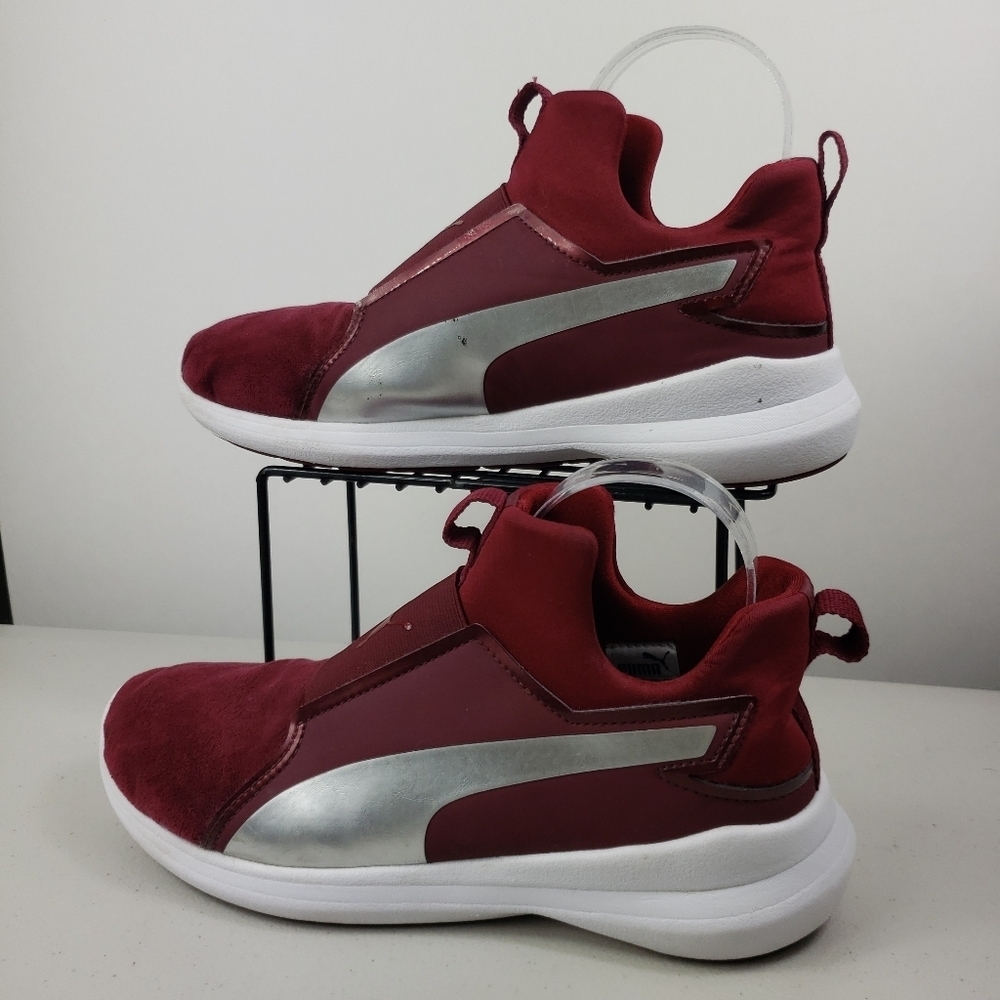 PUMA Women's Sneakers size 8 red burgundy - Picture 3 of 13